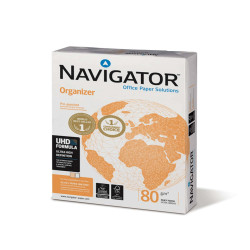 Carta Organizer - 4 fori - A4 - 80 gr - Navigator - conf. 500 fogli