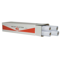 Carta plotter JP One P.80M - 420 mm x 50 mt - 80 gr - inkjet - opaca - bianco - As Marri