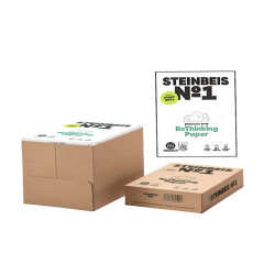 Carta riciclata al 100% senza legno - A3 - 80 gr - bianco - Steinbeis - conf. 500 fogli