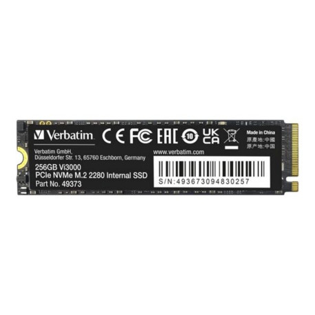 Verbatim Vi3000 - SSD - High Endurance - 256 GB - interno - M.2 2280 - PCIe 3.0 x4 (NVMe)