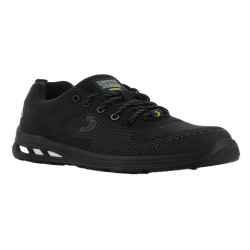 Calzatura bassa da lavoro Ecofitz S1P LOW - numero 42 - maglia riciclata - nero - Safety Jogger
