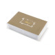 Scatola 100 biglietti bianchi - Bristol - 6,9 x 10,6 cm - 240 gr - Rex Sadoch
