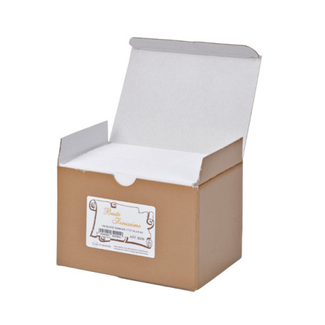 Scatola 100 buste bianche - Bristol - 9 x 14 cm - Rex Sadoch