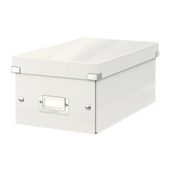 Scatola archivio Click & Store - per DVD - 20,6 x 14,7 x 35,2 cm - bianco - Leitz