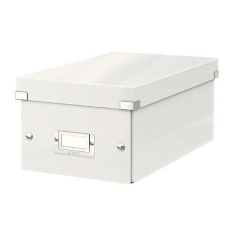 Scatola archivio Click & Store - per DVD - 20,6 x 14,7 x 35,2 cm - bianco - Leitz