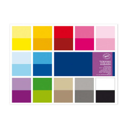 Carta Scarpbooking - 30,5 x 30,5 cm - 180 gr - colori assortiti - DECO - conf. 24 fogli