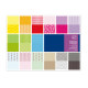 Carta Scarpbooking Vichy - 30,5 x 30,5 cm - 180 gr/m² - colori assortiti - DECO - conf. 30 fogli