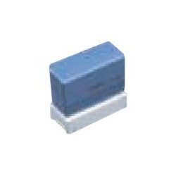 Brother 2260 - Timbro - preinchiostrato - blu - testo personalizzabile - 22 x 60 mm (pacchetto di 12)