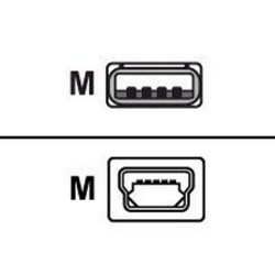Zebra - Cavo USB - USB (M) a mini-USB Type B (M) - per Zebra RW 420