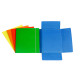 Cartella 3 lembi con elastico - A5 - dorso variabile - cartone plastificato - colori assortiti - Cartotecnica del Garda