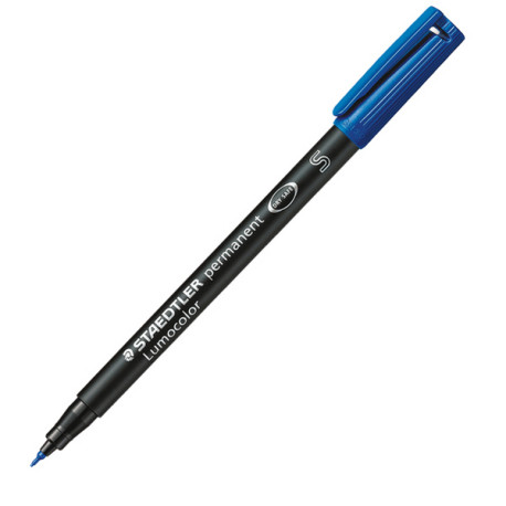 Pennarello Lumocolor Permanent 313 - punta 0,4 mm - blu - Staedtler