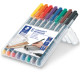 Pennarello Lumocolor Permanent 318 - punta 0,6 mm - colori assortiti - Staedtler - astuccio 8 colori