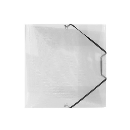 Cartella 3 lembi con elastico angolare Lumina - 22 x 30cm - dorso variabile - PP - trasparente - Favorit