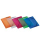 Cartella 3 lembi con elastico angolare Lumina - 24 x 32cm - dorso 2,5 cm - PP - colori assorititi - Favorit