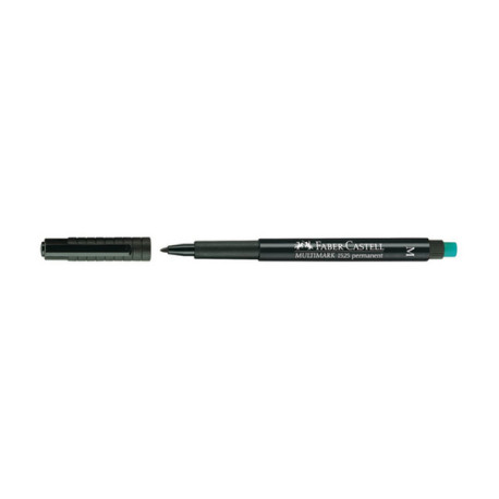 Pennarello Multimark universale permanente con gomma  - punta media 1,0mm - nero - Faber-Castell