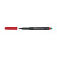 Pennarello Multimark universale permanente con gomma  - punta superfine 0,4mm - rosso - Faber-Castell