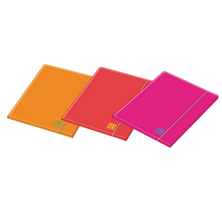 Cartella 3 lembi con elastico One Color - A4 - dorso 1 cm - colori assortiti fluo - Blasetti