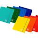 Cartella 3 lembi con elastico One Color - A4 - dorso piatto - colori brillanti - Blasetti
