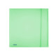 Cartella 3 lembi con elastico Pastel - 24 x 33cm - dorso 1 cm - PP - smeraldo - Favorit