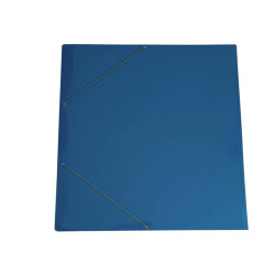 Cartella con elastico angolare - 70 x 100 cm - dorso variabile - cartoncino plastificato - blu - Cartotecnica del Garda