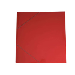 Cartella con elastico angolare - 70 x 100 cm - dorso variabile - cartoncino plastificato - rosso - Cartotecnica del Garda