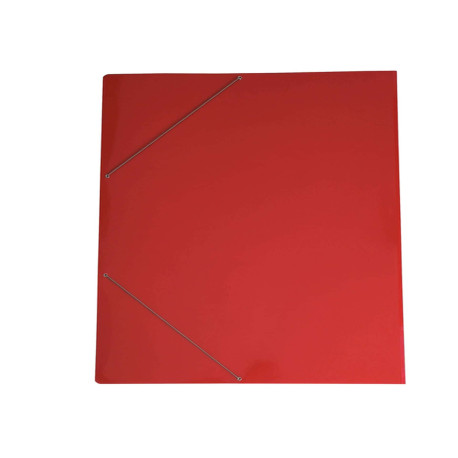 Cartella con elastico angolare - 70 x 100 cm - dorso variabile - cartoncino plastificato - rosso - Cartotecnica del Garda