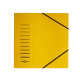 Cartella con elastico angolare - A4 - dorso variabile - cartoncino - giallo - Pagna