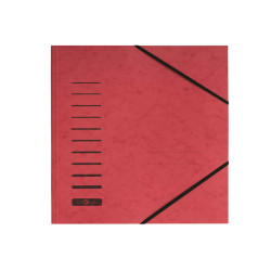 Cartella con elastico angolare - A4 - dorso variabile - cartoncino - rosso - Pagna