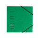 Cartella con elastico angolare - A4 - dorso variabile - cartoncino - verde - Pagna