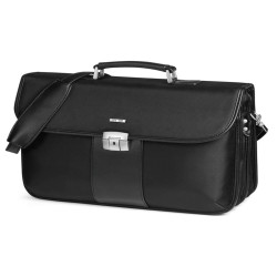 Cartella in tessuto - extra strong - nero - 44x31x20cm - City Time