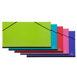 Cartella porta disegni con elastico angolare Iderama - A3 - cartoncino plastificato - colori assortiti - Exacompta