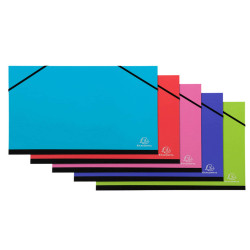 Cartella porta disegni con elastico angolare Iderama - A4 - cartoncino plastificato - colori assortiti - Exacompta