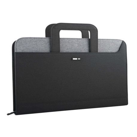 Cartella portablocco - con manici - nero/grigio - 28,5x36cm - City Time