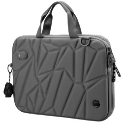 Borsa porta notebook Vacallo 16" - PET - grigio chiaro - SWISS Digital DESIGN