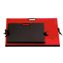 Cartella portadisegni - con maniglia - 70x50 cm - rosso - Brefiocart