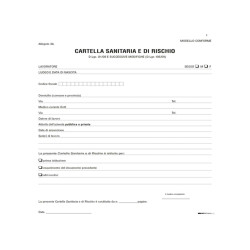 Cartella sanitaria di rischio per lavoratori esposti ad agenti cancerogeni - 31 x 24cm - Edipro