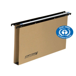 Cartella sospesa Cartesio Eco-logica - cassetto - 33 cm - fondo U - 31,3 x 25 cm - avana - Bertesi