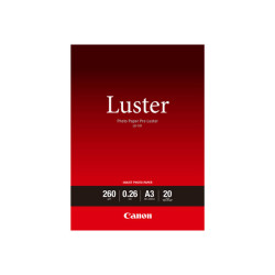 Canon Photo Paper Pro Luster LU-101 - Brillante - 260 micron - A3 (297 x 420 mm) - 260 g/m² - 20 fogli carta fotografica - per 
