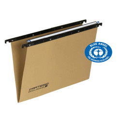 Cartella sospesa Cartesio Eco-logica - cassetto - 39 cm - fondo V - 37 x 25 cm - avana - Bertesi