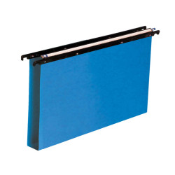 Cartella sospesa Cartesio PP - cassetto - PPL - interasse 39 cm - fondo U - 37 x 25 cm - blu - Bertesi