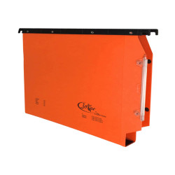 Cartella sospesa Joker - armadio - interasse 33 cm - fondo U - 33 x 28 cm - arancio - Bertesi