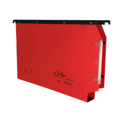 Cartella sospesa Joker - armadio - interasse 33 cm - fondo U - 33 x 28 cm - rosso - Bertesi