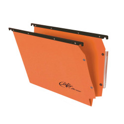 Cartella sospesa Joker - armadio - interasse 33 cm - fondo V - 33 x 28 cm - arancio - Bertesi