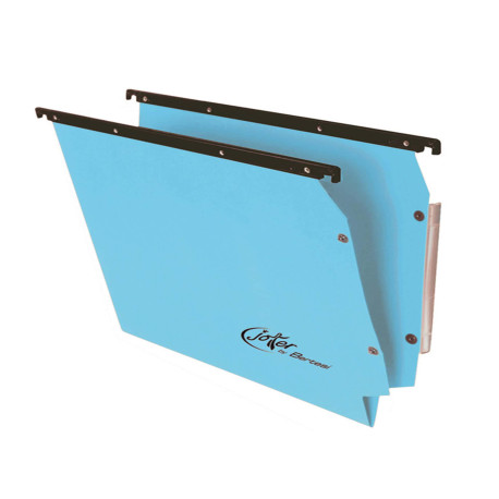 Cartella sospesa Joker - armadio - interasse 33 cm - fondo V - 33 x 28 cm - blu - Bertesi