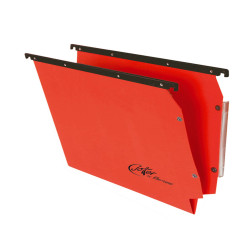Cartella sospesa Joker - armadio - interasse 33 cm - fondo V - 33 x 28 cm - rosso - Bertesi
