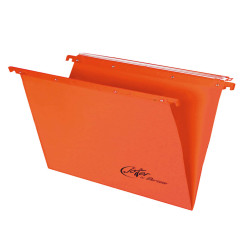 Cartella sospesa Joker - cassetto - interasse 33 cm - fondo V - 31,3 x 25 cm - arancio - Bertesi