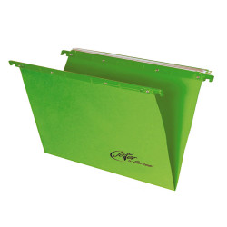 Cartella sospesa Joker - cassetto - interasse 33 cm - fondo V - 31,3 x 25 cm - verde - Bertesi