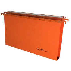 Cartella sospesa Joker - cassetto - interasse 39 cm - fondo U - 37 x 25 cm - arancio - Bertesi