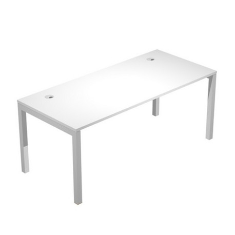 Scrivania singola Agorà - 160 x 80 x 72,5 cm - bianco - Artexport