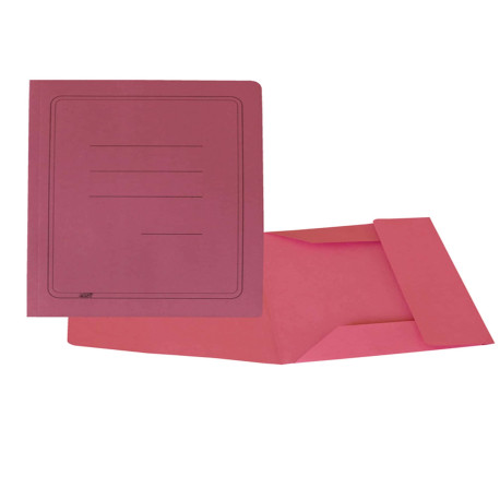 Cartellina 3 lembi con stampa - 200 gr - 25 x 33 cm - cartoncino manilla - magenta - Cartotecnica del Garda - conf. 50 pezzi